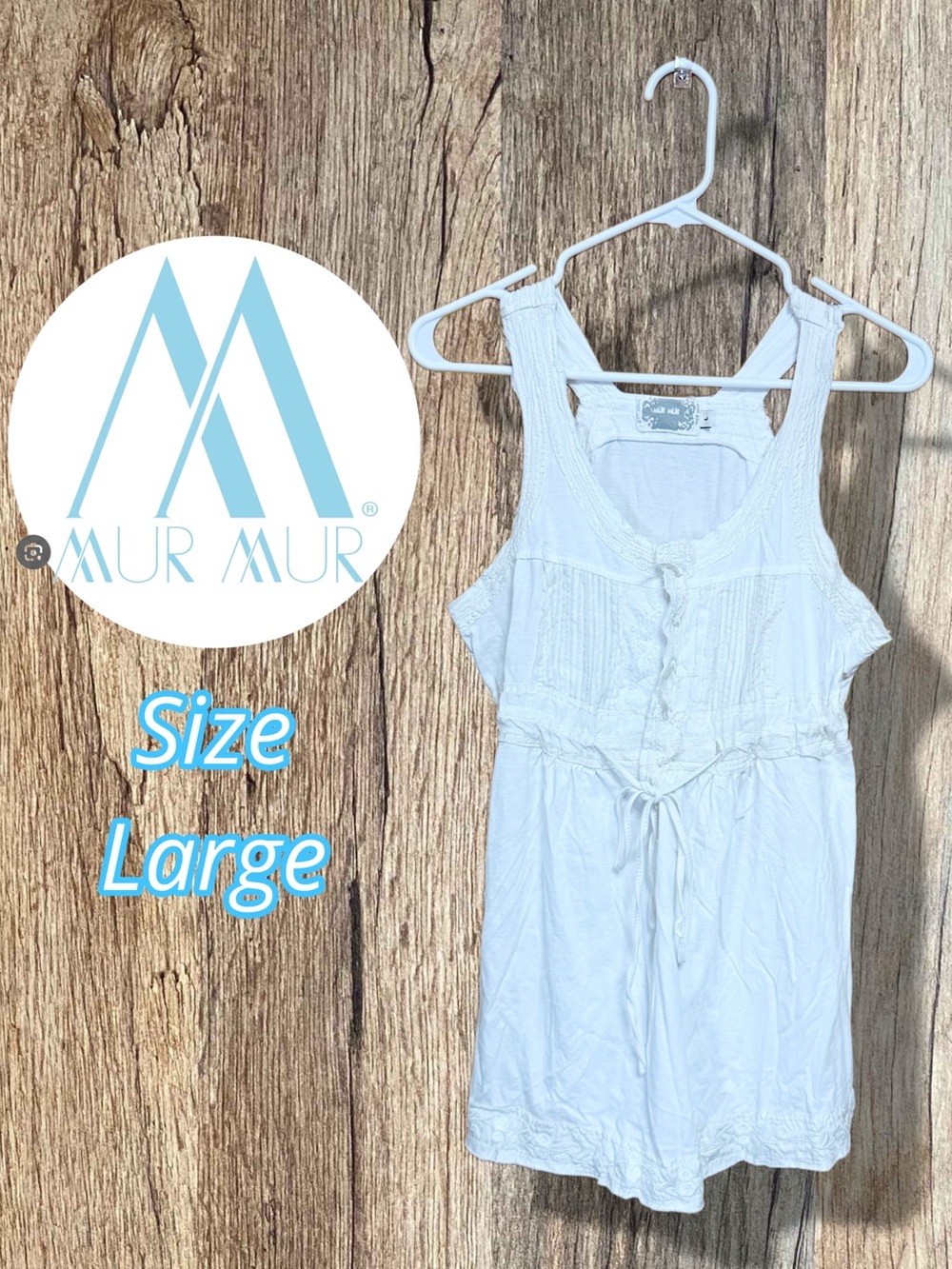 🩵 Effortless Boho Romance | Mür Mür Babydoll Tank | Prairie Coastal Chic
